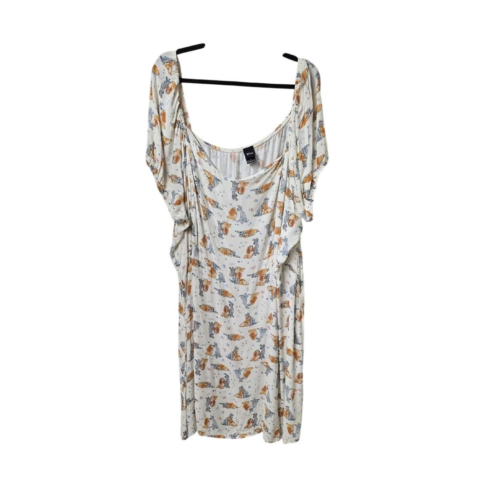 Disney Lady and The Tramp Fit N Flare Sweetheart Dress Womens Plus Size 5X